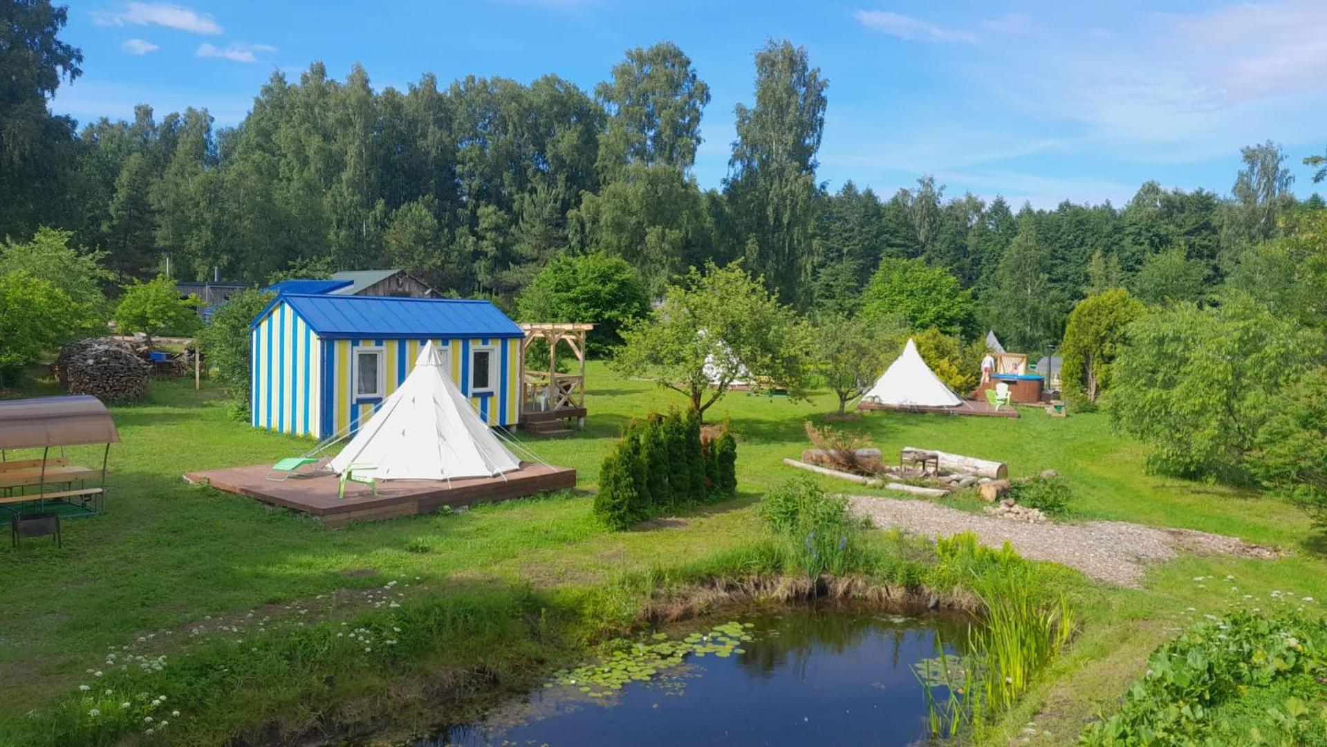 Отель Glamping Fluffy Horns - Glempings Pukainie Ragi Плиеньциемс Экстерьер фото