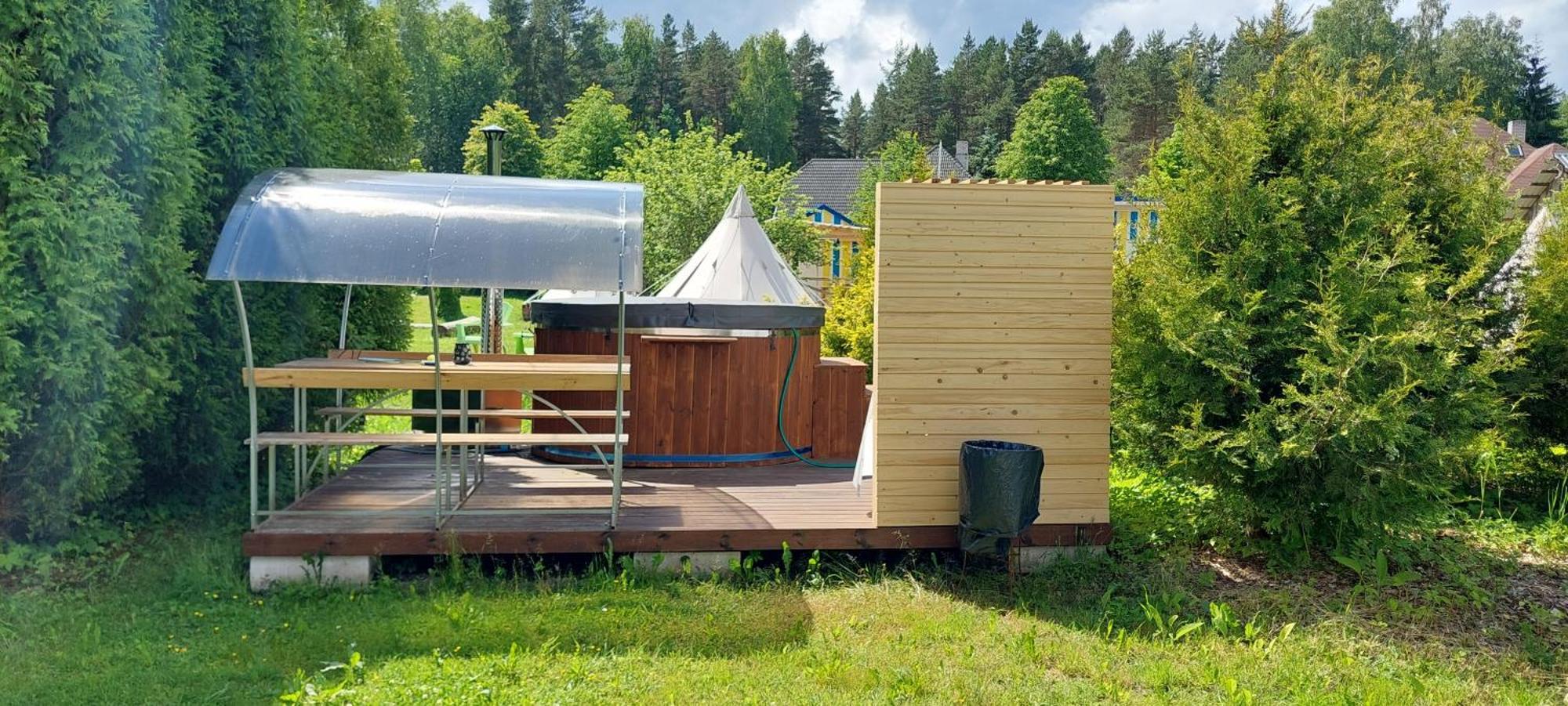 Отель Glamping Fluffy Horns - Glempings Pukainie Ragi Плиеньциемс Экстерьер фото